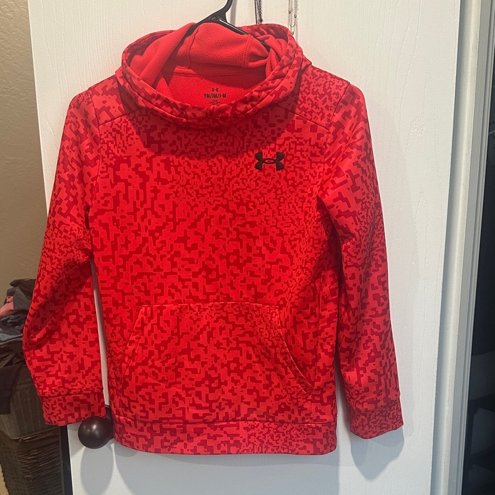 Under Armour Kids Pixelated Red Hoodie